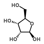 CAS#: 36468-53-8， beta-D-Ribofuranose