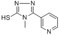 结构式 CAS# 3652-31-1, 4-甲基-5-吡啶-3-基-4H-[1,2,4]三唑-3-硫醇