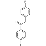 structure of CAS# 366-68-7, 1,2-Bis(4-Fluorophenyl)Ethanone;1,2-bis(4-fluorophenyl)ethanone;ZINC02169430