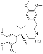 CAS#: 36622-40-9， Methoxy-(-)-Verapamil Hydrochloride