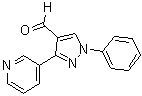 structure of CAS# 36640-50-3, 1-Phenyl-3-Pyridin-3-Yl-1H-Pyrazole-4-Carbaldehyde;1-Phenyl-3-(3-Pyridyl)Pyrazole-4-Carbaldehyde;1-Phenyl-3-(3-Pyridyl)-4-Pyrazolecarboxaldehyde;1-Phenyl-3-Pyridin-3-Yl-Pyrazole-4-Carbaldehyde