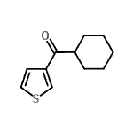 structure of CAS# 36646-69-2, Cyclohexyl(3-Thienyl)Methanone;Cyclohexyl 3-thienyl ketone