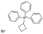 structure of CAS# 3666-89-5, Cyclobutyltriphenylphosphonium Bromide;Cyclobutyl-Triphenyl-Phosphonium Bromide;Cyclobutyl-Triphenylphosphonium Bromide;Cyclobutyl-Triphenyl-Phosphanium Bromide