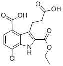 CAS#: 36800-68-7， 4-Carboxy-7-Chloro-2-(Ethoxycarbonyl)Indole-3-Propanoic Acid