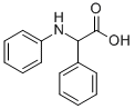 structure of CAS# 3684-12-6, Anilino(Phenyl)Acetic Acid;2-Phenyl-2-(Phenylamino)Ethanoic Acid;Nsc 3335;Nsc3335