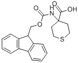 structure of CAS# 368866-35-7, 4-(9H-Fluoren-9-Ylmethoxycarbonylamino)-Tetrahydro-Thiopyran-4-Carboxylic Acid;2H-Thiopyran-4-Carboxylicacid,4-[[(9H-Fluoren-9-Ylmethoxy)Carbonyl]Amino]Tetrahydro-(9CI);4-([(9H-FLUOREN-9-YLMETHOXY)CARBONYL]AMINO)TETRAHYDRO-2H-THIOPYRAN-4-CARBOXYLIC ACID;4-(9H-FLUOREN-9-YLMETHOXYCARBONYLAMINO)-TETRAHYDRO-THIOPYRAN-4-CARBOXYLIC ACID