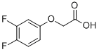structure of CAS# 370-58-1, 2-(3,4-Difluorophenoxy)Acetic Acid;2-(3,4-Difluorophenoxy)Ethanoic Acid;Nsc190664