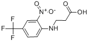 structure of CAS# 37040-43-0, 3-[2-Nitro-4-(Trifluoromethyl)Anilino]Propanoic Acid;3-[[2-Nitro-4-(Trifluoromethyl)Phenyl]Amino]Propionate;Zinc03884311