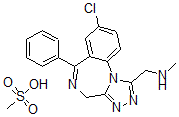CAS#: 37115-33-6， N-Desmethyladinazolam mesylate