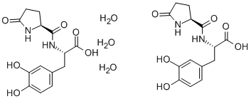 CAS#: 37166-12-4， (2S)-3-(3,4-Dihydroxyphenyl)-2-[[(2S)-5-Oxopyrrolidine-2-Carbonyl]Amino]Propanoic Acid