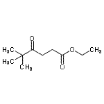 structure of CAS# 37174-98-4, Ethyl 5,5-Dimethyl-4-Oxohexanoate;Ethyl 5,5-dimethyl-4-oxohexanoate;MFCD01320334