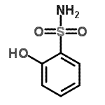 structure of CAS# 3724-14-9, 2-Hydroxybenzenesulfonamide;2-hydroxybenzene-1-sulfonamide;benzenesulfonamide,2-hydroxy-;BENZENESU<wbr>LFONIC AC<wbr>ID,2-HYDR<wbr>OXY,AMIDE<wbr>   2-HYDR<wbr>OXYPHENYL<wbr>,SULFAMIDE