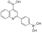结构式 CAS# 373384-17-9, 2-(4-硼酸基苯基)喹啉-4-羧酸