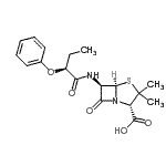 CAS#: 3736-12-7， (2S,5R,6R)-3,3-Dimethyl-7-Oxo-6-{[(2S)-2-Phenoxybutanoyl]Amino}-4-Thia-1-Azabicyclo[3.2.0]Heptane-2-Carboxylic Acid