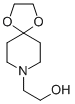 structure of CAS# 37443-73-5, 1,4-Dioxa-8-azaspiro[4.5]decane-8-ethanol;1,4-Dioxa-8-Azaspiro[4.5]Decane-8-Ethanol,  2-(4,4-Ethylenedioxypiperidino)Ethenol;1-(2-HYDROXYETHYL)-4-PIPERIDONE ETHYLEN&