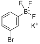 structure of CAS# 374564-34-8, Potassium 3-Bromophenyltrifluoroborate;3-Bromobenzenetrifluoroboric Acid Potassium Salt~3-Bromophenyltrifluoroboric Acid Potassium Salt;3-Bromobenzenetrifluoroboric Acid Potassium Salt;3-Bromophenyltrifluoroboric Acid Potassium Salt