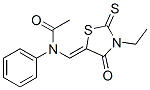 CAS#: 3747-06-6， N-[(Z)-(3-Ethyl-4-Oxo-2-Sulfanylidene-1,3-Thiazolidin-5-Ylidene)Methyl]-N-Phenylacetamide