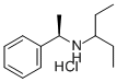 structure of CAS# 374790-91-7, (R)-N-(3-Pentyl)-1-Phenylethylamine Hydrochloride;(R)-N-(1-Ethylpropyl)-1-Phenylethylamine Hydrochloride;(R)-(+)-N-(3-PENTYL)-1-PHENYLETHYLAMINE HYDROCHLORIDE;(R)-N-(3-PENTYL)-1-PHENYLETHYLAMINE HYDROCHLORIDE