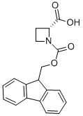 structure of CAS# 374791-02-3, (R)-N-Fmoc-Azetidine-2-Carboxylic Acid;(2R)-1-(9H-Fluoren-9-Ylmethoxy-Oxomethyl)-2-Azetidinecarboxylate;Zinc02379421
