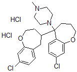 CAS#: 37483-87-7， 1-[8-Chloro-5-(8-Chloro-2,3,4,5-Tetrahydro-1-Benzoxepin-4-Yl)-3,4-Dihydro-2H-1-Benzoxepin-5-Yl]-4-Methylpiperazine Dihydrochloride