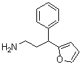 结构式 CAS# 374910-04-0, 3-(2-呋喃基)-3-苯基-1-丙胺