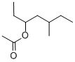 结构式 CAS# 375855-08-6, 1-乙基-3-甲基戊基乙酸酯
