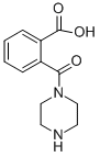 结构式 CAS# 37618-28-3, 2-(哌嗪-1-羰基)-苯甲酸