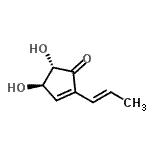 CAS#: 377735-36-9， (4R,5S)-4,5-Dihydroxy-2-[(1E)-1-Propen-1-Yl]-2-Cyclopenten-1-One
