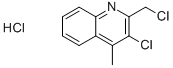 结构式 CAS# 37781-33-2, 3-氯-2-(氯甲基)-4-甲基喹啉盐酸盐