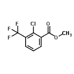 结构式 CAS# 378231-19-7, 甲基2-氯-3-(三氟甲基)苯甲酸酯