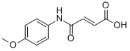 structure of CAS# 37902-60-6, 4-(4-Methoxyanilino)-4-Oxobut-2-Enoic Acid;4-[(4-Methoxyphenyl)Amino]-4-Oxobut-2-Enoic Acid;(E)-4-[(4-Methoxyphenyl)Amino]-4-Oxo-But-2-Enoic Acid;4-[(4-Methoxyphenyl)Amino]-4-Oxo-But-2-Enoic Acid