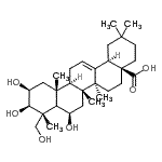 CAS#: 37905-13-8， (2beta,3beta,5xi,6beta,18alpha)-2,3,6,23-Tetrahydroxyolean-12-En-28-Oic Acid
