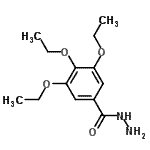 structure of CAS# 379254-36-1, 3,4,5-Triethoxybenzohydrazide;1,2,3-triethoxybenzene-5-carbohydrazide;3,4,5-Triethoxybenzohydrazide;BENZOIC ACID,3,4,5-TRIETHOXY-, HYDRAZIDE