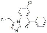结构式 CAS# 37945-06-5, [5-氯-2-[3-(氯甲基)-4H-1,2,4-三唑-4-基]苯基]苯基甲酮