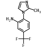 structure of CAS# 380196-44-1, 2-(2-Methyl-1H-Imidazol-1-Yl)-5-(Trifluoromethyl)Aniline;2-(2-methyl-1H-imidazol-1-yl)-5-(trifluoromethyl)aniline;Enamine_002108;MFCD02720592