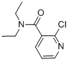 structure of CAS# 38029-99-1, 2-Chloro-N,N-Diethyl-3-Pyridinecarboxamide;2-Chloro-3-N,N-Diethyl-Pyridinecarboxamide;2-Chloro-N,N-Diethyl-3-Pyridinecarboxamide