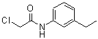 structure of CAS# 380346-54-3, 2-Chloro-N-(3-Ethylphenyl)Acetamide;ACETAMIDE,2-CHLORO-N-(3-ETHYLPHENYL)-;MFCD02725650;ZINC03268240