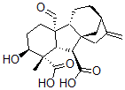 CAS#: 38076-57-2， (1R,2S,3S,4S,5S,8R,9R,12R)-8-Formyl-5-Hydroxy-4-Methyl-13-Methylidenetetracyclo[10.2.1.0(1,9).0(3,8)]Pentadecane-2,4-Dicarboxylic Acid