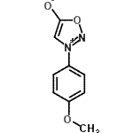 结构式 CAS# 3815-80-3, 3-(4-甲氧基苯基)-1,2,3-恶二唑-3-鎓-5-醇