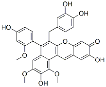 CAS#: 38185-48-7， 6-[(3,4-Dihydroxyphenyl)Methyl]-9,10-Dihydroxy-5-(4-Hydroxy-2-Methoxyphenyl)-1,3-Dimethoxybenzo[a]Xanthen-2-One