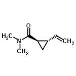 CAS#: 38206-82-5， (1R,2S)-N,N-Dimethyl-2-Vinylcyclopropanecarboxamide