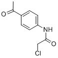 structure of CAS# 38283-38-4, N-(4-Acetylphenyl)-2-Chloroacetamide;N1-(4-Acetylphenyl)-2-Chloroacetamide, Tech;N1-(4-ACETYLPHENYL)-2-CHLOROACETAMIDE;N-(4-ACETYLPHENYL)-2-CHLOROACETAMIDE
