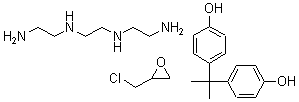 CAS#: 38294-69-8， Bisphenol A, epichlorohydrin, triethylenetetramine polymer