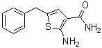 structure of CAS# 383382-37-4, 2-Amino-5-Benzyl-3-Thiophenecarboxamide;2-amino-5-benzyl-3-thiophenecarboxamide;2-Amino-5-benzylthiophene-3-carboxamide;MFCD03233588