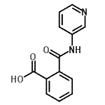 structure of CAS# 38370-61-5, 2-(3-Pyridinylcarbamoyl)Benzoic Acid;2-((pyridin-3-ylamino)carbonyl)benzoic acid;2-(N-(3-pyridyl)carbamoyl)benzoic acid;2-(pyridin-3-ylcarbamoyl)benzoic acid