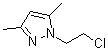 structure of CAS# 38460-08-1, 1-(2-Chloroethyl)-3,5-Dimethyl-1H-Pyrazole;1-(2-Chloro-ethyl)-3,5-dimethyl-1H-pyrazole;MFCD00215355;ZINC00895959