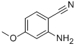 structure of CAS# 38487-85-3, 2-Amino-4-Methoxybenzonitrile;2-Amino-4-Methoxybenzonitrile