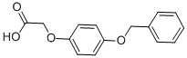 structure of CAS# 38559-92-1, 4-Benzyloxyphenoxyacetic Acid;2-[4-(Benzyloxy)Phenoxy]Acetic Acid;2-[4-(Phenylmethoxy)Phenoxy]Ethanoic Acid;Oprea1_606095