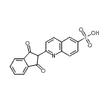 CAS#: 38615-45-1， 2-(1,3-Dioxo-2,3-Dihydro-1H-Inden-2-Yl)-6-Quinolinesulfonic Acid