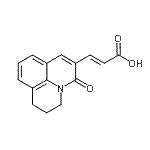 structure of CAS# 386715-44-2, (2E)-3-(5-Oxo-2,3-Dihydro-1H,5H-Pyrido[3,2,1-Ij]Quinolin-6-Yl)Acrylic Acid;(2E)-3-(5-Oxo-2,3-dihydro-1H,5H-pyrido[3,2,1-ij];(2E)-3-(5<wbr>-oxo-2,3-<wbr>dihydro-1<wbr>H,5H-pyri<wbr>do[3,2,1-<wbr>ij]quinol<wbr>in-6-yl)p<wbr>rop-2-eno<wbr>ic acid;(E)-3-(3-<wbr>oxo-3,5,6<wbr>,7-tetrah<wbr>ydropyrid<wbr>o[3,2,1-i<wbr>j]quinoli<wbr>n-2-yl)ac<wbr>rylic acid